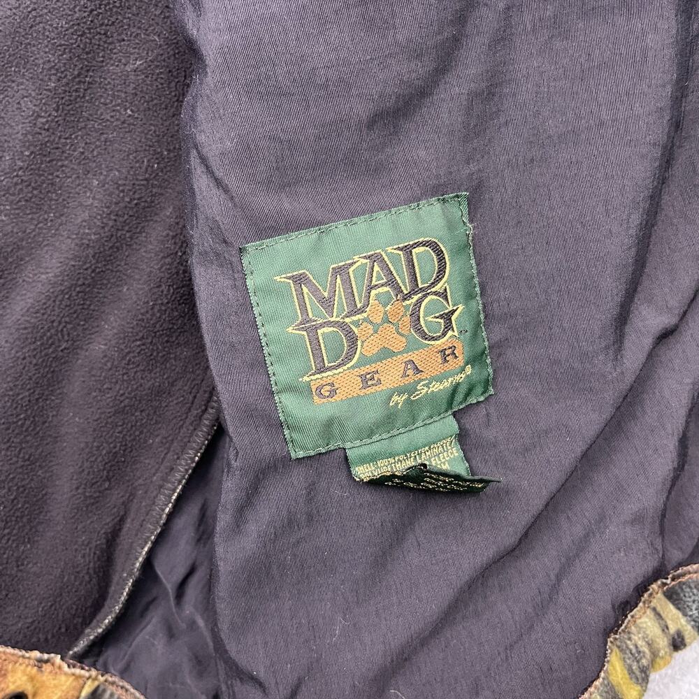 mad dog gear mossy oak jacket camo fleece lined full zip large - Picture 7 of 13